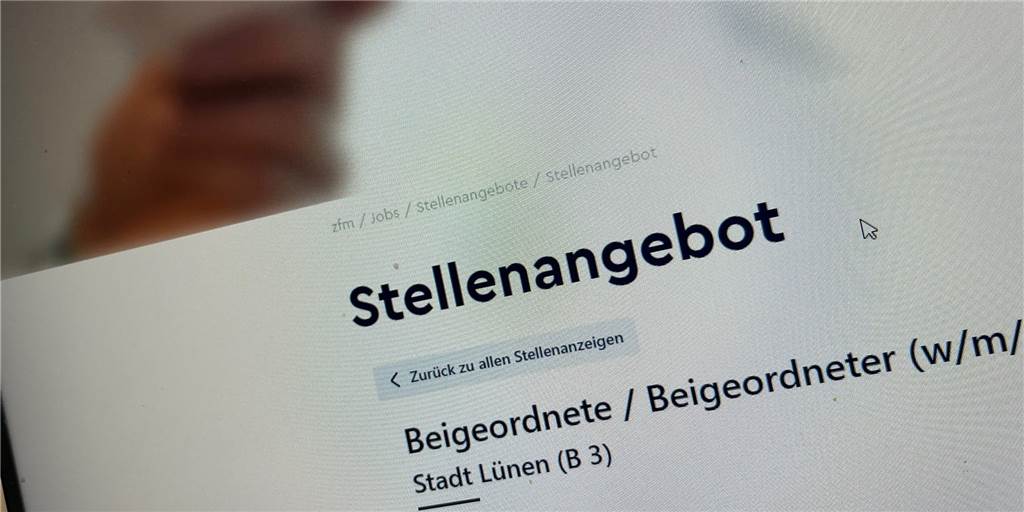 Beigeordnete für Lünen: Stellenangebote suchen „Führungspersönlichkeiten“ Mit gleich drei Stellenanzeigen ist die Stadt Lünen auf dem Karriereportal zfm vertreten. der Bis zum 9. Oktober können sich Interessierte bei der Stadtverwaltung melden.