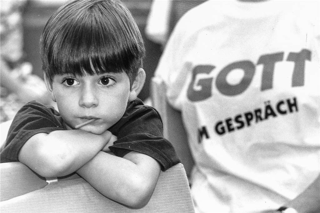 Kirchentage in Dortmund: Aller guten Dinge sind drei Mit Gott im Gespräch fühlte man sich beim Kirchentag 1991 im Ruhrgebiet.
