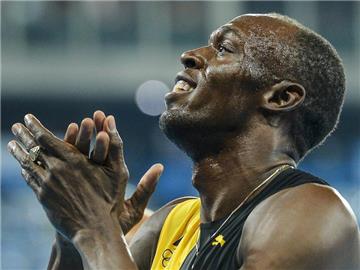 Mit seinem Triple Triple - drei Mal dreimal Gold - kann Usain Bolt zufrieden von der Sprint-Bühne abtreten. Foto: Zsolt Czegledi