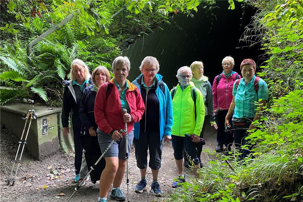 Wanderausflug zum Jubiläum: Schwerter Walkinggruppe wird 25 Walkinggruppe steht im Wald.