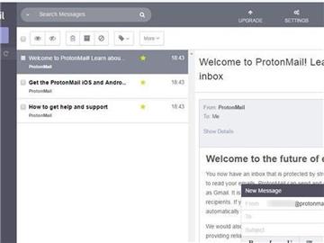 Mit wenigen Klicks können alle Nachrichten geschützt werden. Foto: Screenshot ProtonMail