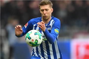 Mitchell Weiser im Spiel für Hertha BSC. Foto: Soeren Stache/Archiv