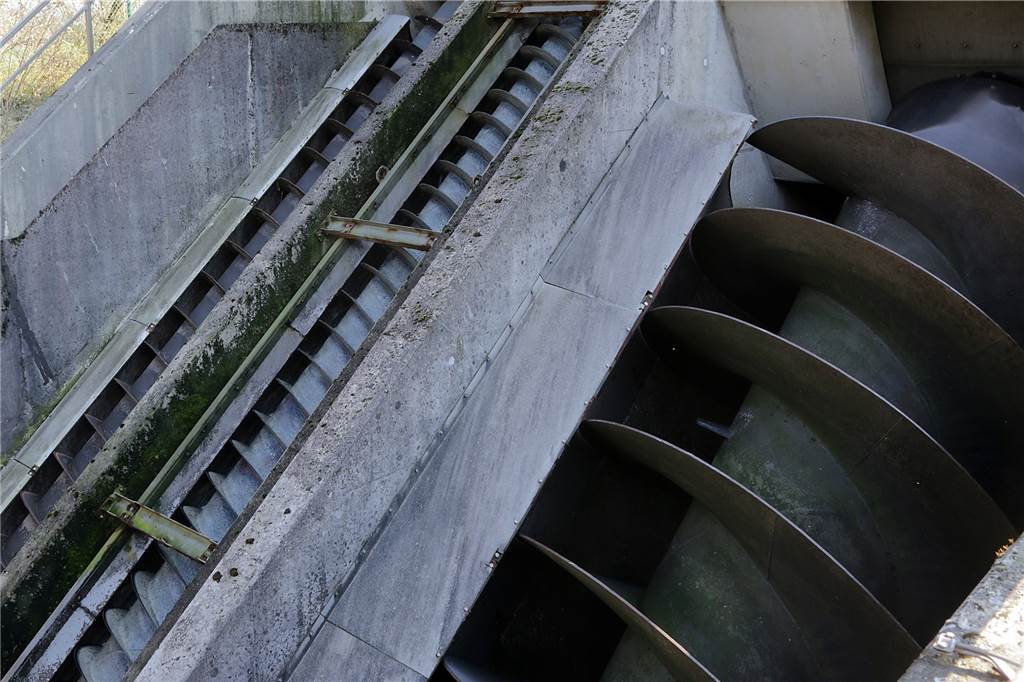 Mit Video: Milliarden kleinster „Mitarbeiter“ reinigen das Abwasser in Haltern Mithilfe solcher "Schnecken" werden die ungeklärten Abwässer zunächst ins Rechenhaus transportiert.