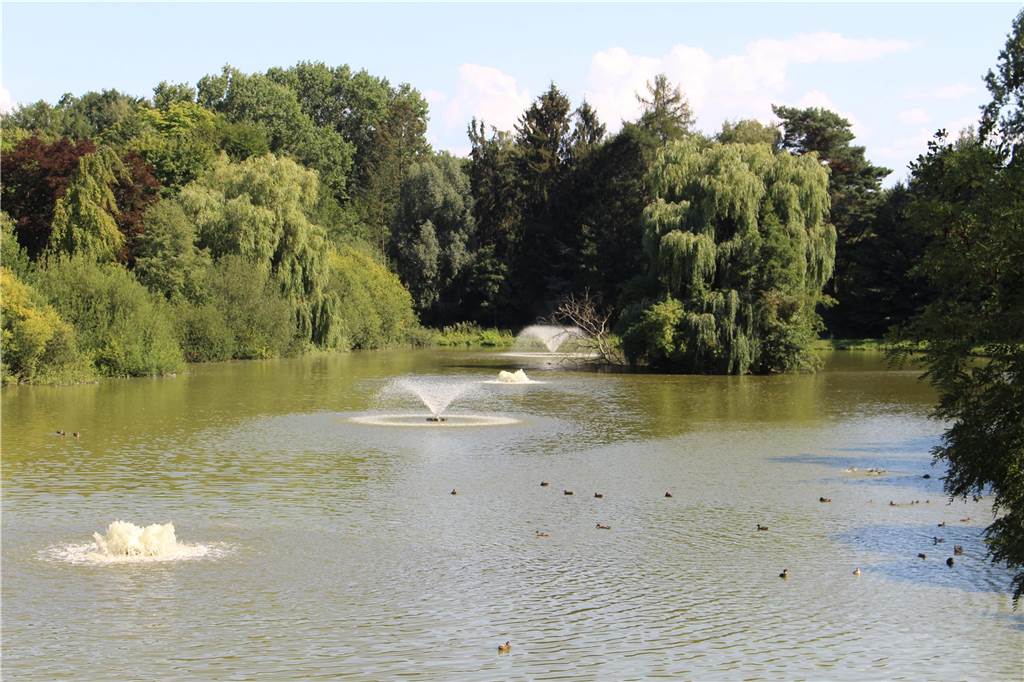 Zechenkolonie, Bahnlinie, Stadtpark: Bürgermeister Ohm hat viel erreicht Mitte der 1920er Jahre gelang es Bürgermeister Ohm, auf einer ehemaligen Müllkippe den Stadtsee mit angrenzendem Stadtpark als erste Grünanlage von Werne errichten zu lassen.