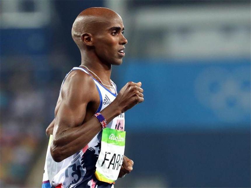 Speerwerfer Röhler Olympiasieger - Farah mit Gold-Double Mo Farah regiert über die 5000 Meter. Foto: Srdjan Suki