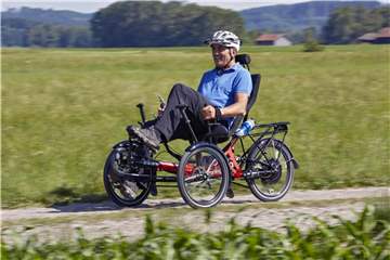 Mobil trotz Handicap: Eine Möglichkeit sind Liegeräder wie dieses von HP Velotechnik. Foto: www.hpvelotechnik.com/pd-f