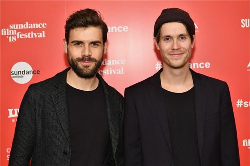 Zehn Stunden am Tag Selbstmorde sichten Moritz Riesewieck (l.) und Hans Block beim Sundance Film Festival in Salt Lake City.