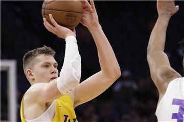 Moritz Wagner steht beim NBA-Club Los Angeles Lakers unter Vertrag. Foto: Rich Pedroncelli/AP