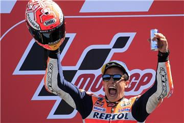 MotoGP-Weltmeister Marc Marquez hofft auch für 2019 auf Rennen auf dem Sachsenring. Foto: Peter Dejong/AP
