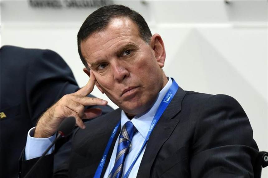 FIFA-Skandal: Napout muss neun Jahre ins Gefängnis Muss für neun Jahre ins Gefängnis: Der Paraguayer Juan Angel Napout. Foto: Patrick Seeger