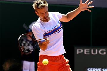 Musste sich in Genf erst im Finale geschlagen geben: Peter Gojowczyk. Foto: Alain Grosclaude/XinHua