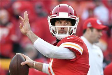 Musste sich mit Kansas City den Tennessee Titans geschlagen geben: Quarterback Alex Smith. Foto: Ed Zurga