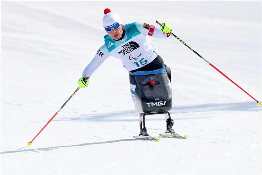 Fahnenträgerin Eskau frustriert nach Platz sechs Musste sich mit Platz sechs im Sprint zufrieden geben: Biathletin Andrea Eskau. Foto: Jan Woitas