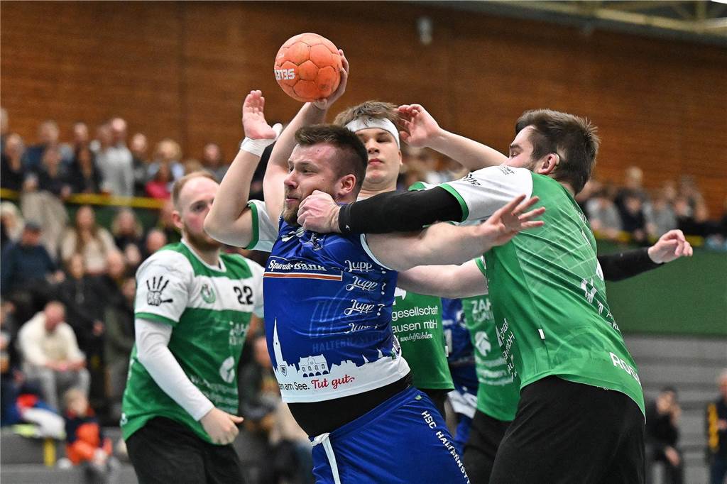 Nach dem deutlichen Hinspiel-Sieg setzte sich der HSC Haltern-Sythen auch im zweiten Oberliga-Derby gegen die PSV Recklinghausen durch. Der Endstand diesmal: 28:24 für die Seestädter.