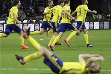 Nach dem Erfolg gegen Italien steht Schweden als 13. Team aus Europa als 29. Teilnehmer der WM 2018 in Russland fest. Foto: Luca Bruno