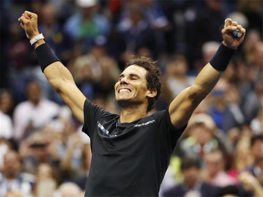US-Open-Champion Nadal mit Liebe zum Tennis Nach dem verwandelten Matchball jubelte der Spanier. Foto: Julio Cortez