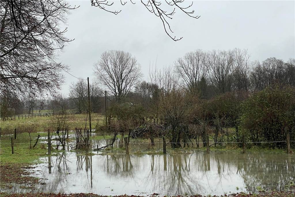Nach dem vielen Regen der vergangenen Tage ist der Stever-Pegel stark gestiegen und liegt an der Messstelle Füchtelner Mühle in Olfen deutlich über zwei Meter. Auf flussnahen landwirtschaftlichen Flächen konnte es dadurch zu Überschwemmungen kommen.