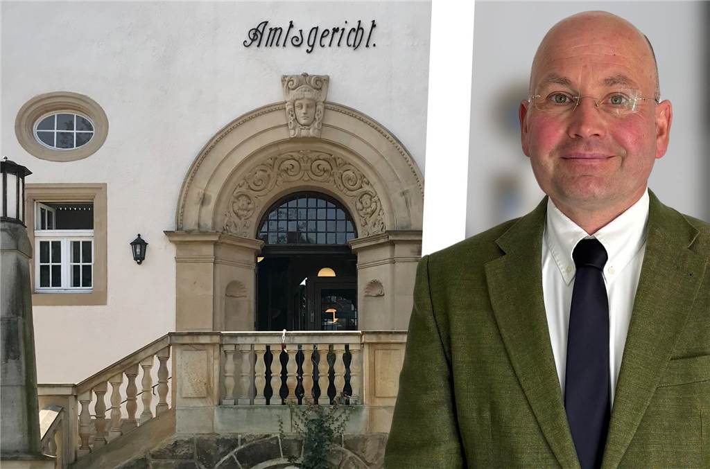 Was Interessenten über Zwangsversteigerungen wissen sollten Montage: Amtsgerichtsdirektor Dr. Niklas Nowatius steht vor dem Amtsgericht in Lünen.