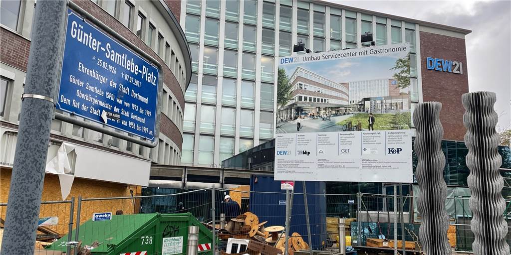DEW21-Servicecenter schließt für einen Tag – wegen baldiger Neueröffnung Nach langen Bauarbeiten öffnen hier bald wieder die Türen für DEW21-Kunden