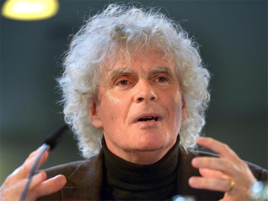 Zerreißprobe bei den Berliner Philharmonikern Nachfolger gesucht: Sir Simon Rattle verlässt Berlin. Foto: Rainer Jensen