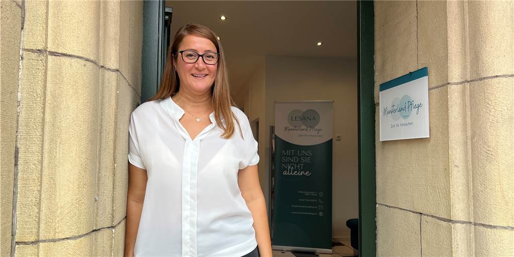 Nada Urbaitis freut sich darüber, dass ihr Pflegedienst in Vreden so gut ankommt.