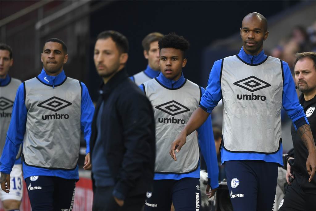 Schalke-Trainer Tedesco beweist mit der Aufstellung seine Qualität Naldo (r.) ist bei Domenico Tedesco nicht mehr erste Wahl - zumindest nicht, wenn S04 mit einer Viererkette aufläuft.