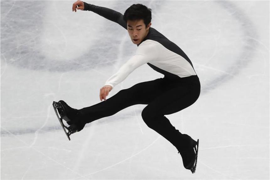 Chen Weltmeister - Dritter Titel für Papadakis/Cizeron Nathan Chen aus den USA ist neuer Weltmeister im Eiskunstlauf. Foto: Antonio Calanni/AP