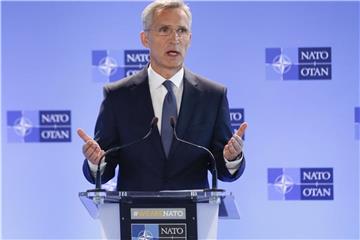 Nato-Generalsekretär Jens Stoltenberg bei dem Treffen der Verteidigungsminister der Nato-Länder in Brüssel. Foto: Ye Pingfan/Xinhua
