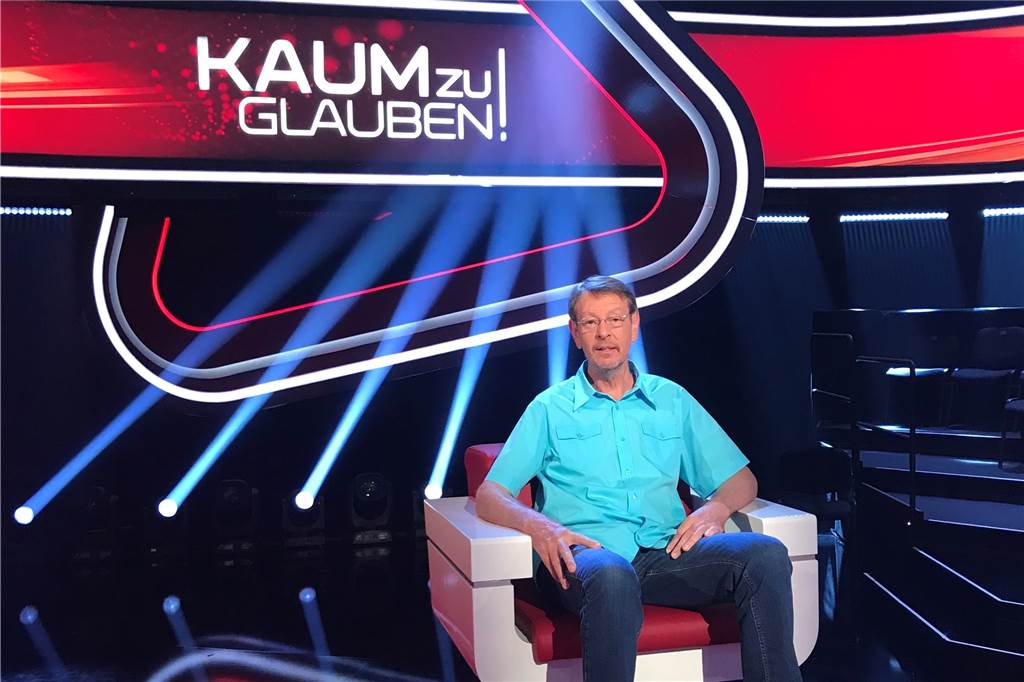 „Kaum zu glauben“: Diskallico im Hamburger Studio mit Kai Pflaume Natürlich stellte sich Karl Jehle in "Zivil" den Fragen der prominenten Raterunde bei "Kaum zu glauben".
