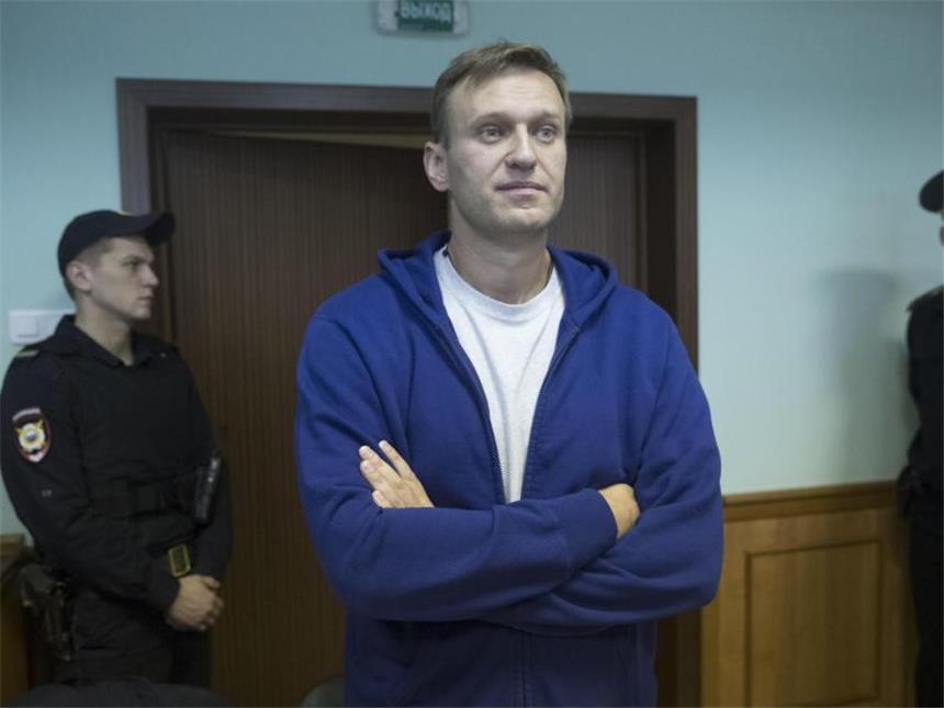 Mehr als 270 Menschen in Russland festgenommen Nawalny sitzt wegen des mehrfachen Aufrufs zu nicht genehmigten Protesten für 20 Tage in Arrest. Foto: Pavel Golovkin