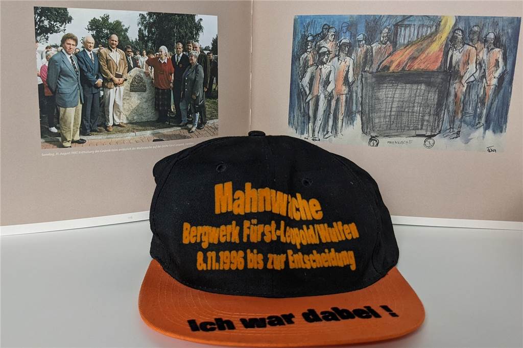 Vor 25 Jahren Mahnwache an der Zeche in Dorsten: Viele Erinnerungen Mahnwachen-Käppi