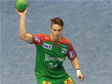 Neun Tore für den SC Magdeburg: Michael Damgaard. Foto: Jens Wolf