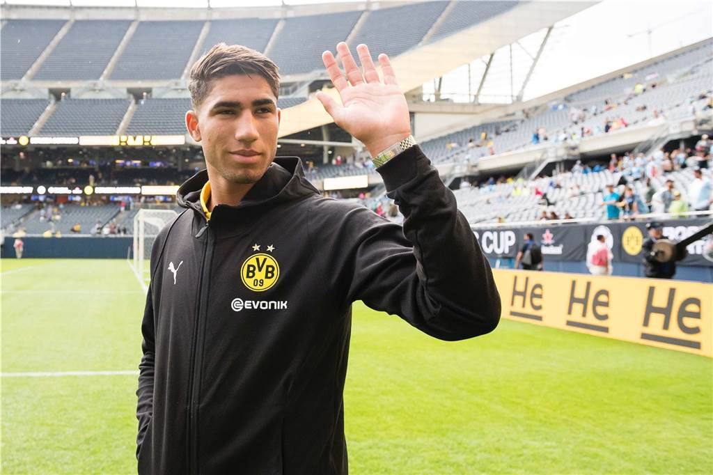 NeuzugangAchraf Hakimi ist am Freitag in Chicago eingetroffen.