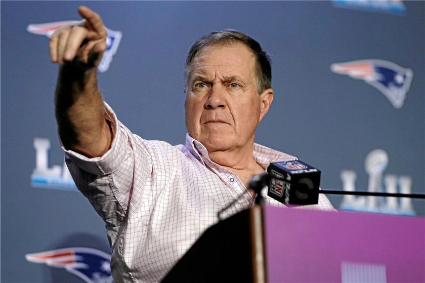 New Englands Trainer Bill Belichick will seinen nächsten Super Bowl gewinnen.