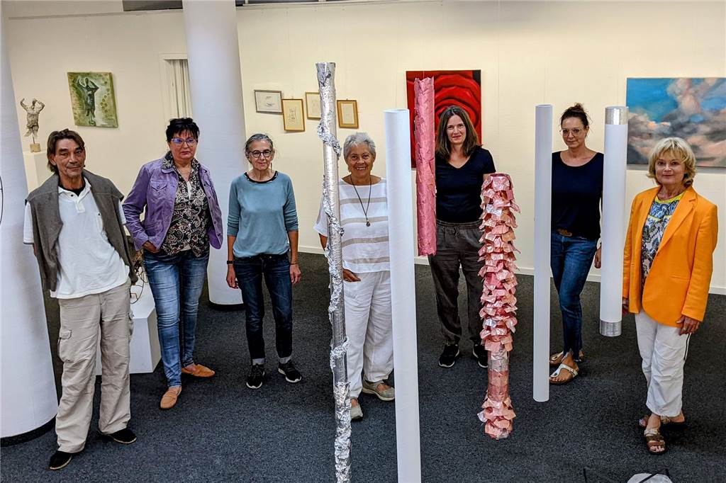 Kunstroute in Dorsten drinnen und draußen - die Natur im Visier Künstler im Atelier