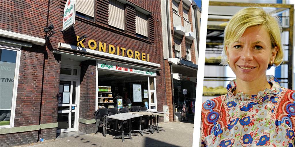 Personalmangel bei Bäckerei Kanne in Werne: „Das ist absolut gravierend“ Montage aus Hannah Kanne und der Filiale in der Steinstraße