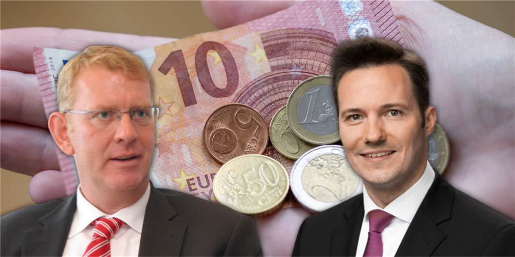 Schluss mit Negativzinsen für Sparer? Was Dortmunds Banken planen Nicht nur Sparkassen-Vorstand Dirk Schaufelberger und Volksbank-Chef Michael Martens (v.l.) blickt gespannt darauf, ob die EZB ihre Geldpolitik ändert und diesen negativen Einlagesatz auf null setzt.