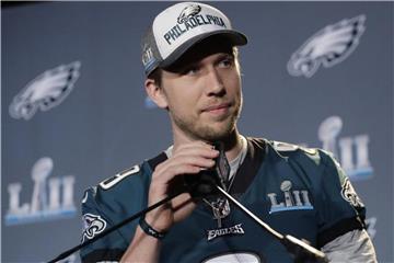 Nick Foles, der Quarterback der Philadelphia Eagles, steht vor seiner ersten Super-Bowl-Teilnahme. Foto: Eric Gay