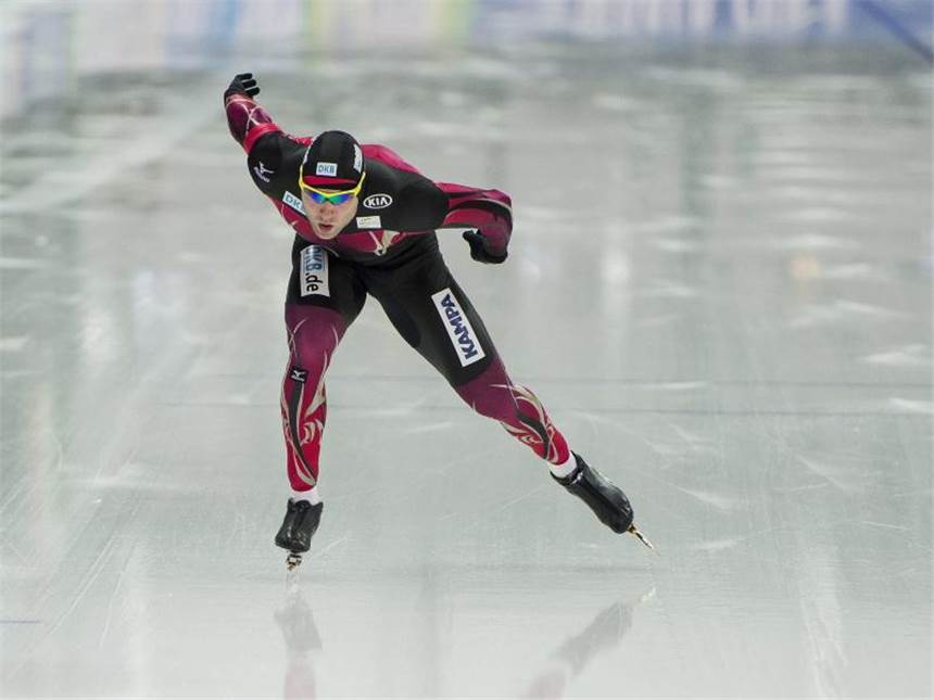 Nico Ihle gewinnt bei Eisschnelllauf-Weltcup in Nagano Nico Ihle gewann über 500 Meter in Nagano. Foto: Carina Johansen
