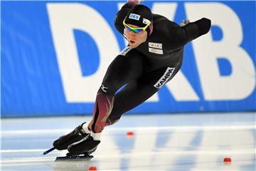 Nico Ihle läuft zum Saisonauftakt in Heerenveen über 500 Meter auf Rang zwei. Foto: Soeren Stache