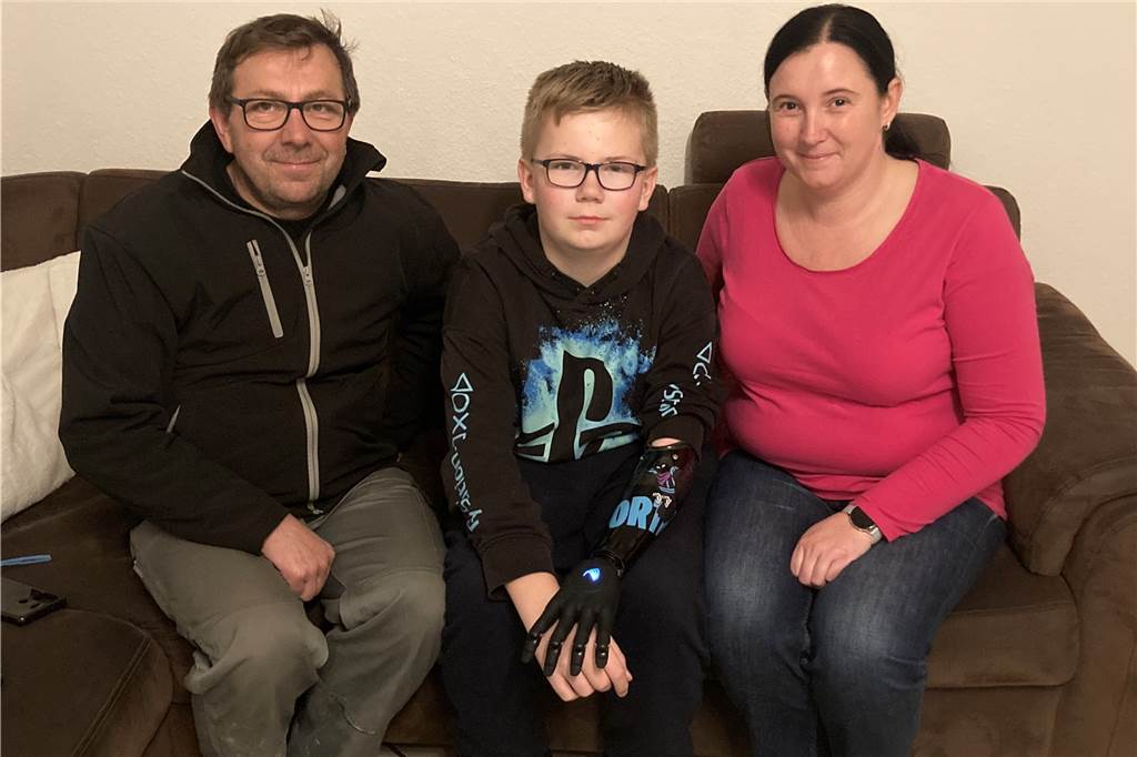 Fabian mit seinen Eltern