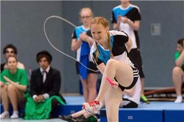 Nina Mause hat schon einige Erfahrung im Rope-Skipping. Sie trainiert die Kinder und Jugendlichen in der Rope-Skipping-Abteilung von TuRa Bergkamen.