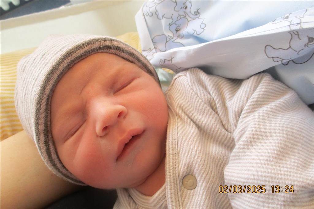 Noah Hinsken, geboren am 1. März.