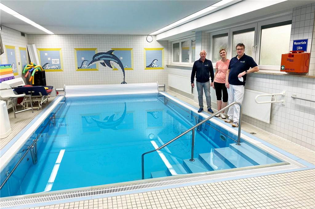 Facharztzentrum: Chirurg kann Arbeitsunfälle jetzt ambulant versorgen Das Bewegungsbad im ehemaligen Krankenhaus Maria-Hilf in Stadtlohn