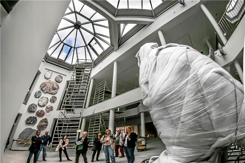 Naturkundemuseum eröffnet mit drei Jahren Verspätung Noch ist das Naturkundemuseum eine Baustelle. Doch erste Ergebnisse des Umbaus sind schon deutlich sichtbar.