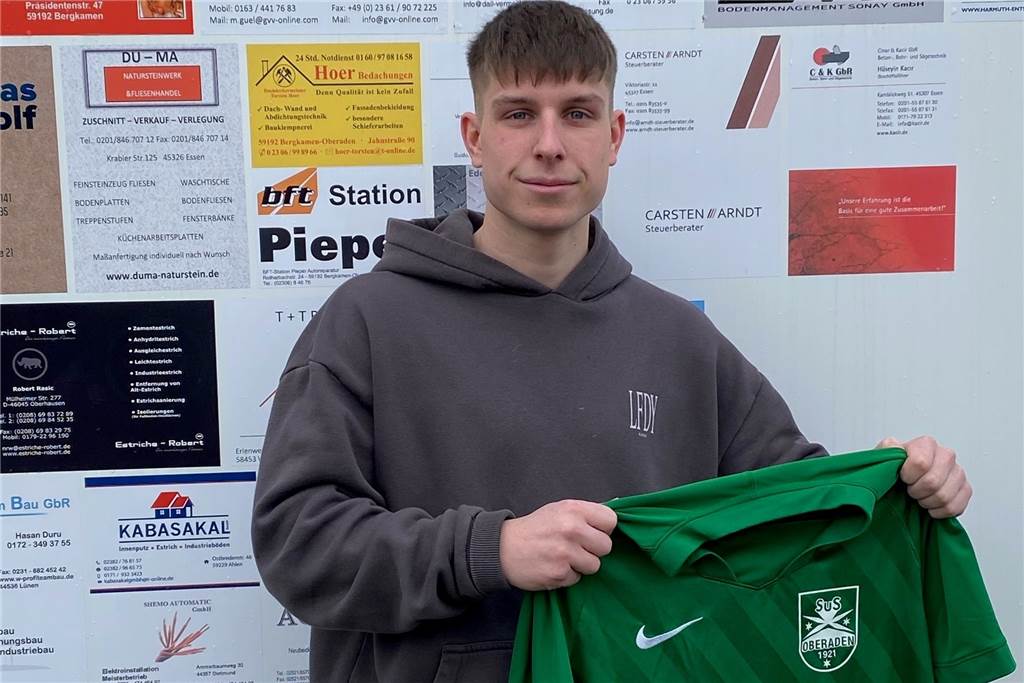 Noel-Martin Klein kommt vom Ortsrivalen FC Overberge und wechselt im Sommer an den Römerberg.