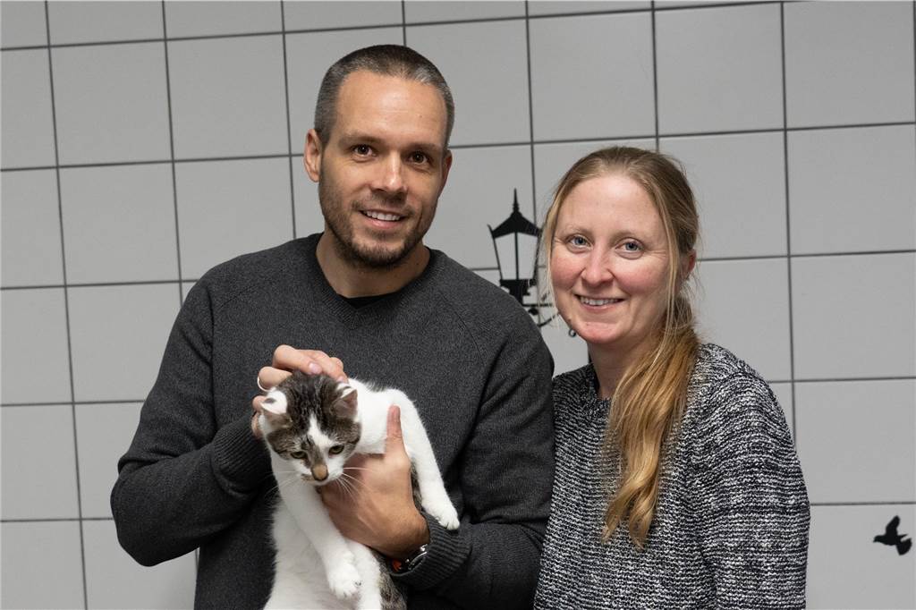 Tierheim verzeichnet Rekordjahr: „Noch nie so viele Tiere aufgenommen“ Noel und Marina Hinz sind die beiden Vorsitzendes des Dorstener Tierschutzvereins.