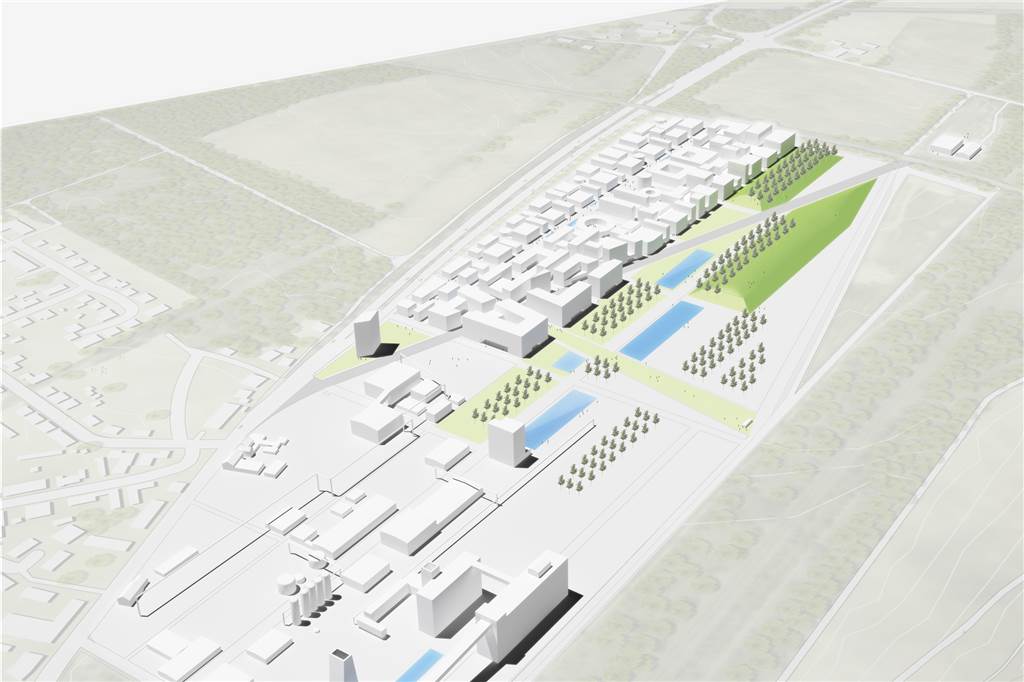 Alte Bergbau-Flächen in Dortmund haben noch Zukunfts-Potenzial Nördlich der Kokerei Hansa (unten li.) soll an der Huckarde Allee ein neues Gewerbegebiet entstehen. Die Wirtschaftsförderer denken an einen „Energie-Campus“.