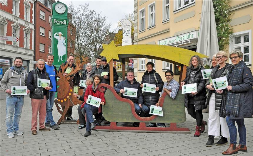 Nördlich der Lippebrücke kann ab sofort mit dem Persiluhr-Gutschein bezahlt werden.