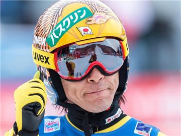 Noriaki Kasai steht vor seinem 500. Start bei einem Skisprung-Weltcup. Foto: JFK